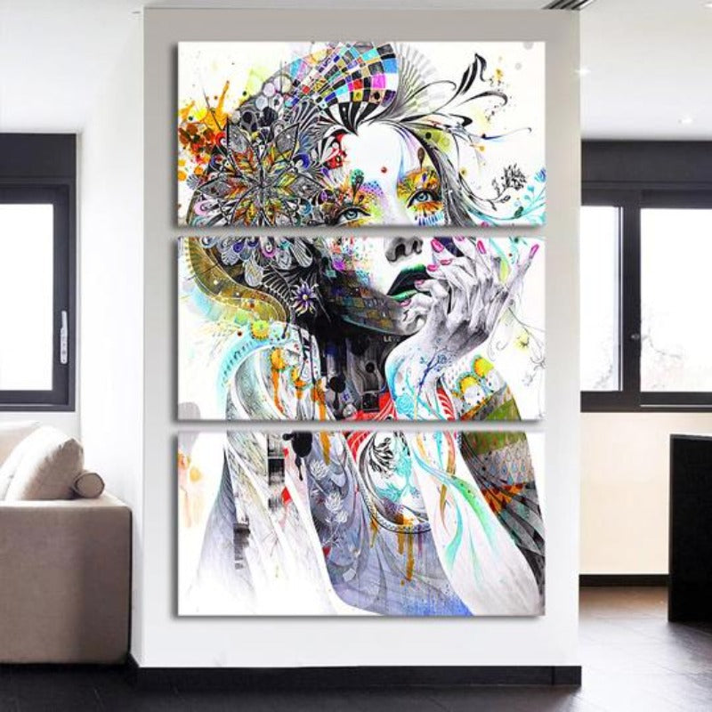Aquarell-Meisje – Leinwandbild