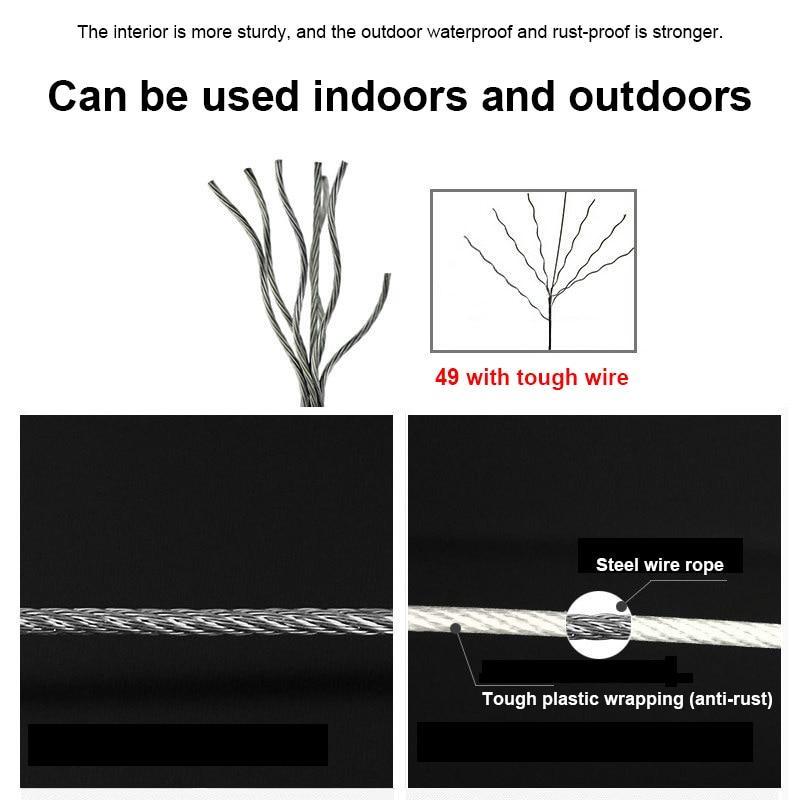 Retractable stainless steel cord laundry line | Brehn
