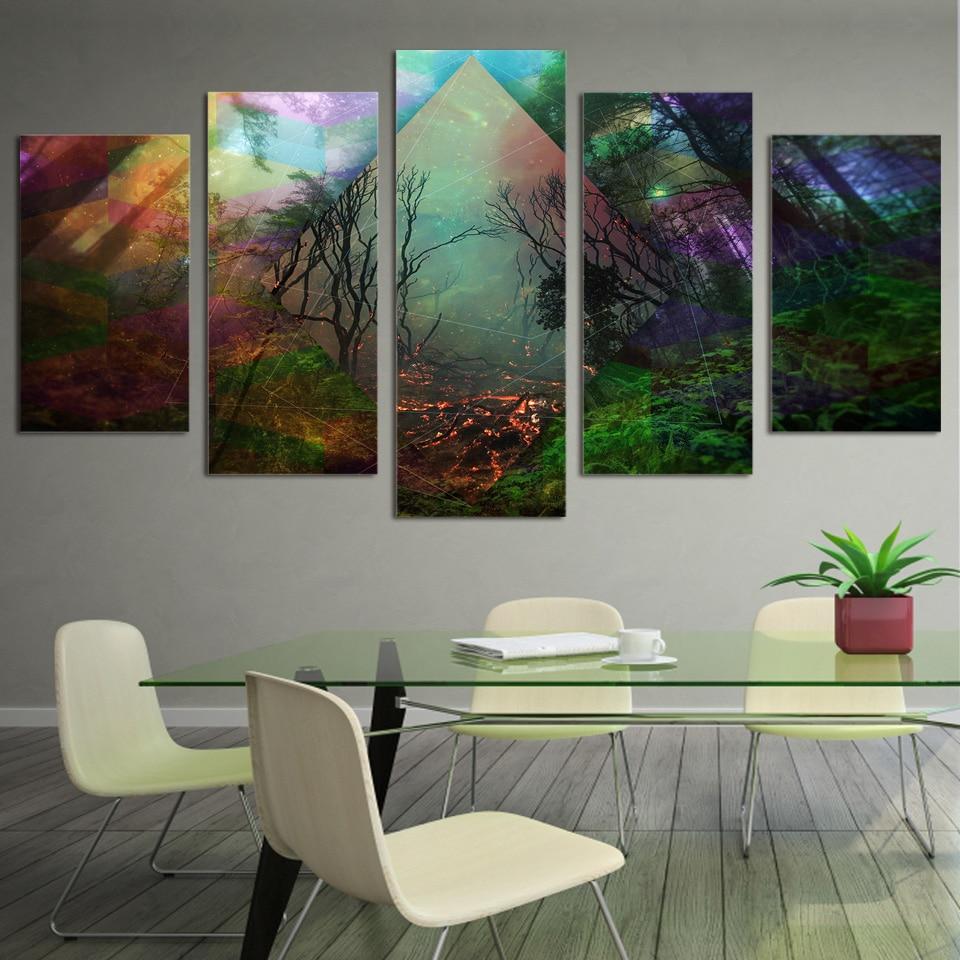 Regenbogen-Natur – Leinwandbild