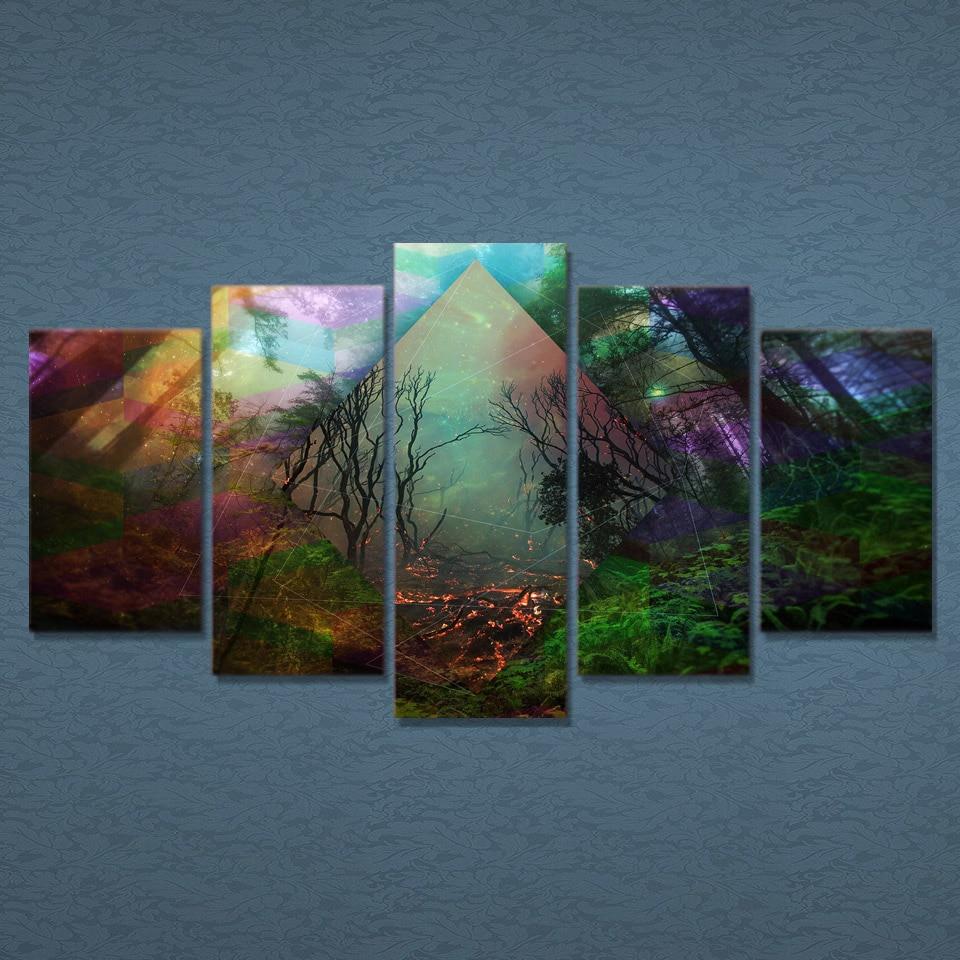 Regenbogen-Natur – Leinwandbild