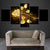 Golden Rose - Leinwand Wandkunst Gemälde