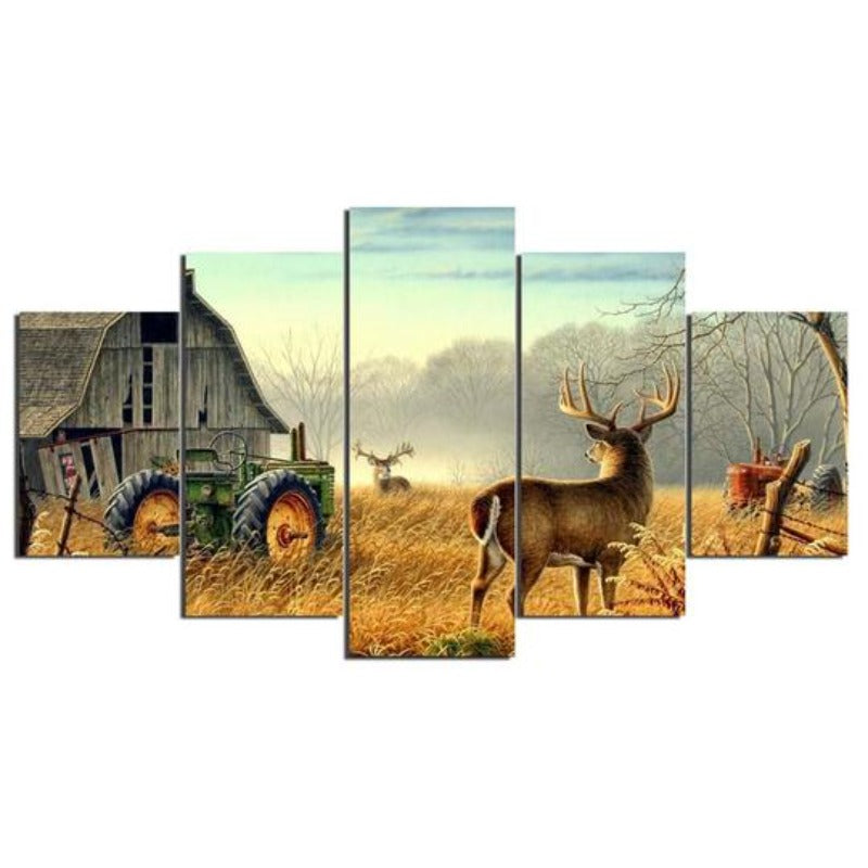 Weißwedelhirsch - Leinwandbild