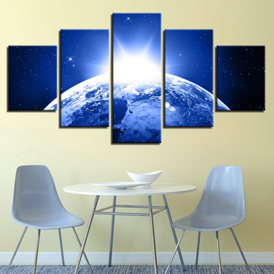 Earth Universe - Leinwand Wandkunst Gemälde