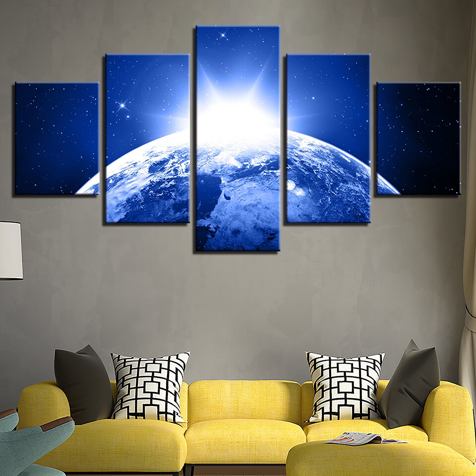 Earth Universe - Leinwand Wandkunst Gemälde