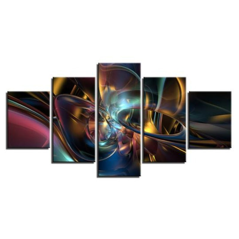 Farbige psychedelische Kunst - Leinwand Wandkunst Malerei
