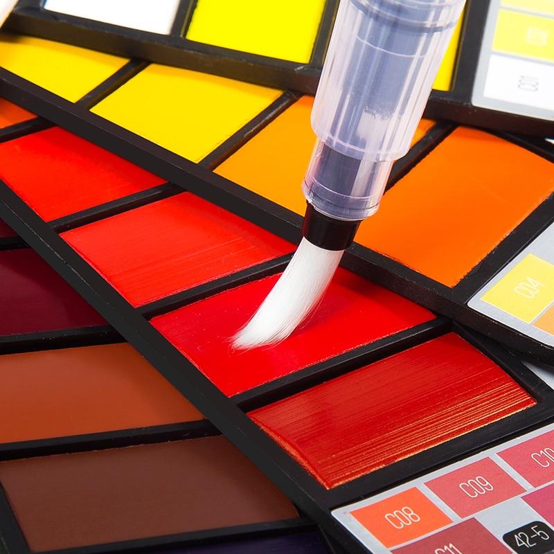 Aquarellfarben Set mit Wasserpinsel & Pigment | Brehn