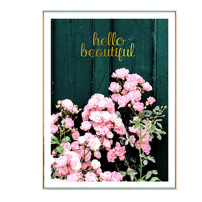 Moderne rosa florale, wunderschöne ländliche Poster-Drucke - Leinwandbilder