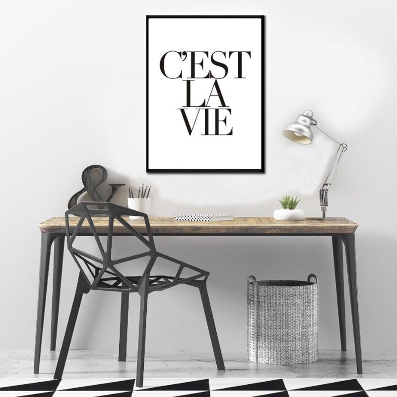 C'est La Vie - Leinwand Wandkunst Gemälde