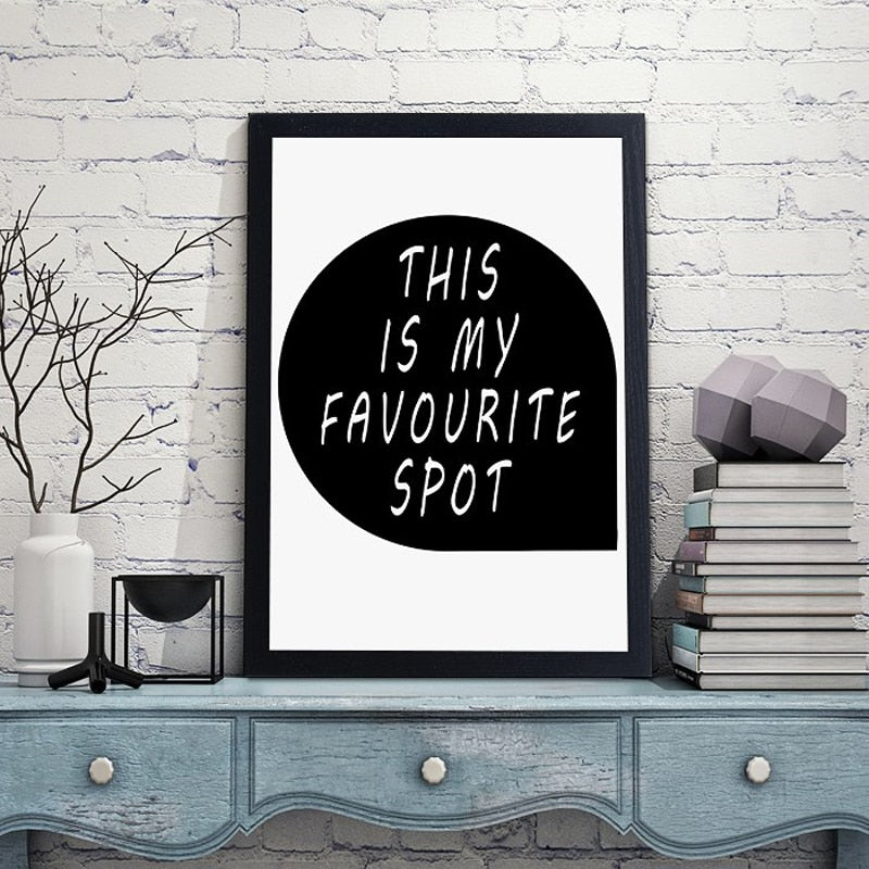 Minimalist Schwarz-Weiß Cartoon Bären Kinderzimmer Dekor - Leinwand Wandkunst Malerei