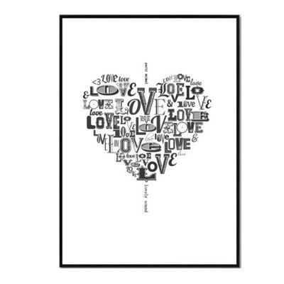 Liebe Herz Wein Drucke Küchenposter - Leinwand Wandkunst Malerei