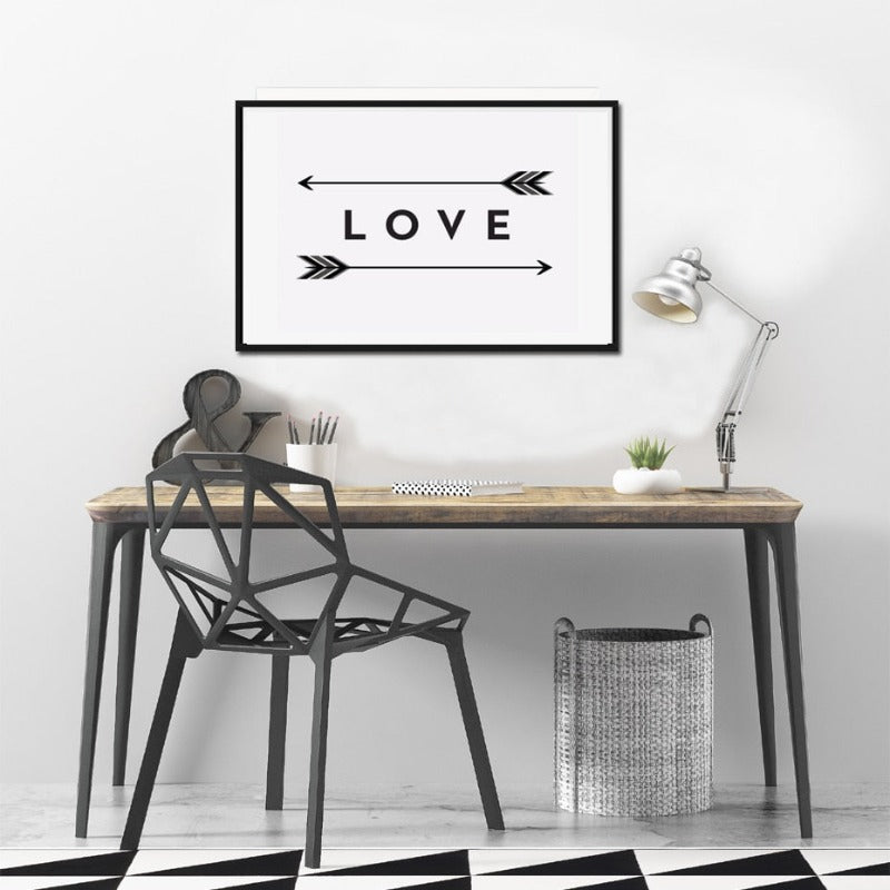Liebe Pfeil-Druck - Canvas Wandkunst Malerei