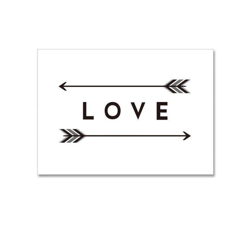 Liebe Pfeil-Druck - Canvas Wandkunst Malerei