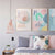 Abstract Aquarell Multi Pink Prinzessin - Leinwand Wandkunst Gemälde