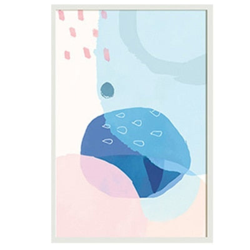 Abstract Aquarell Multi Pink Prinzessin - Leinwand Wandkunst Gemälde