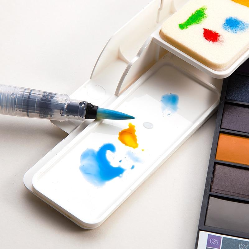 Aquarellfarben Set mit Wasserpinsel & Pigment | Brehn