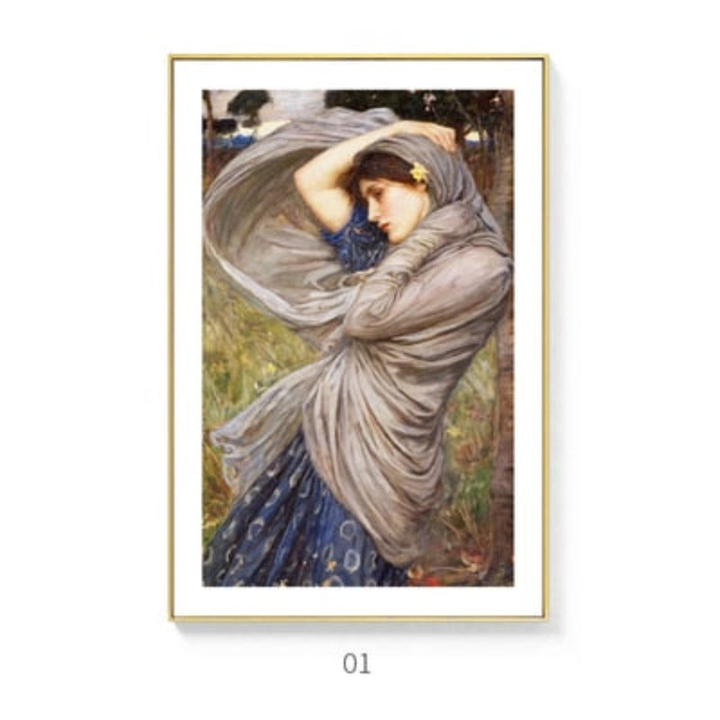 Vintage abstrakte Figurenbilder auf Leinwand - Wandkunst auf Leinwand