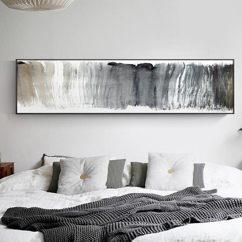 Schwarz und Weiß Panorama - Canvas Wandkunst Gemälde