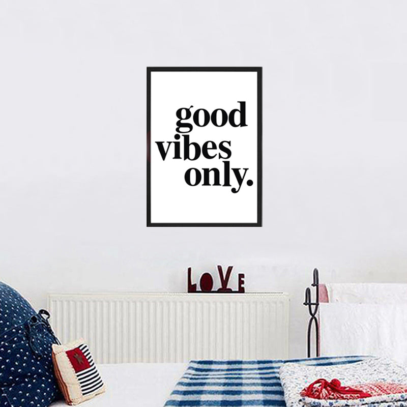 Nur gute Vibes - Leinwand Wandkunst Malerei