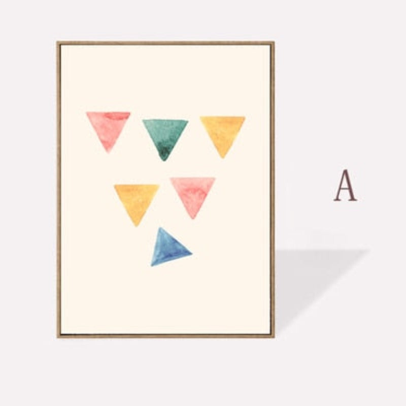 Geometrische Aquarelldrucke Poster - Leinwand Wandkunst Malerei