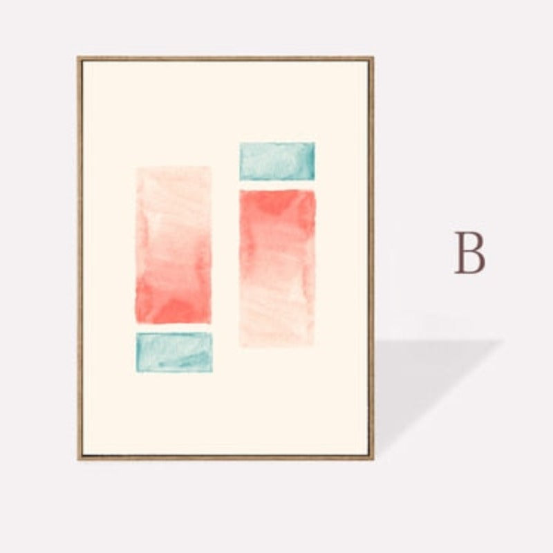Geometrische Aquarelldrucke Poster - Leinwand Wandkunst Malerei