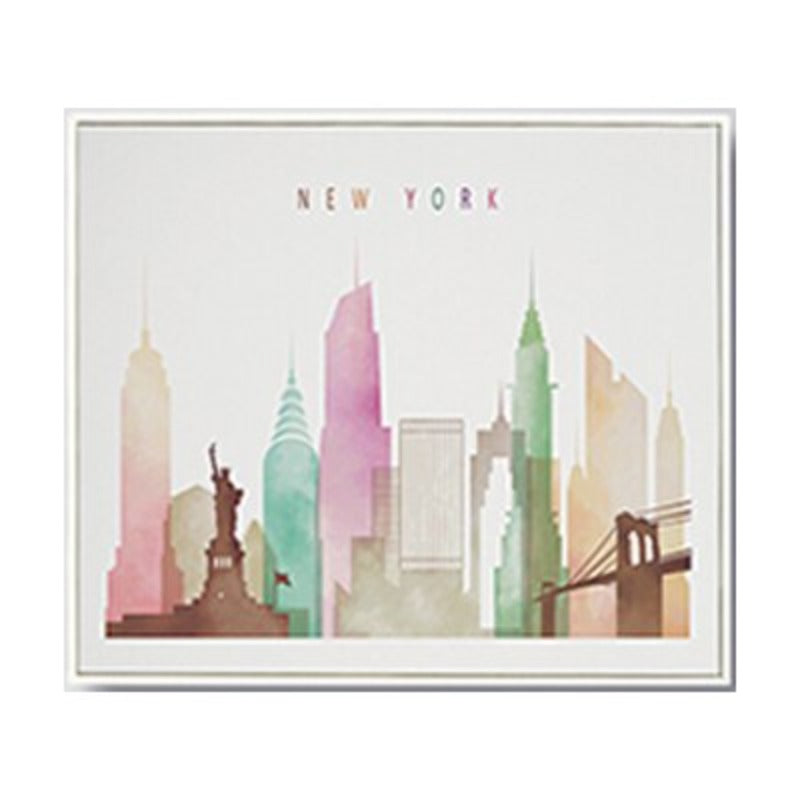 Aquarell-Wandbild London, New York, Paris – Leinwandbild