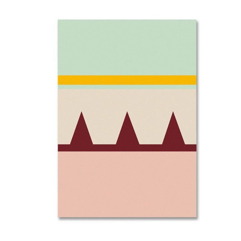 Geometrische Drucke - Leinwand Wandkunst Gemälde