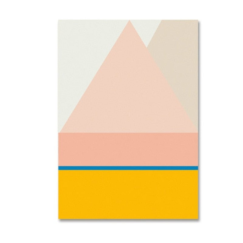 Geometrische Drucke - Leinwand Wandkunst Gemälde