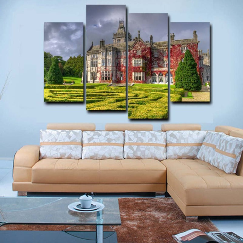 Schönes Schloss - Leinwand Wandkunst Gemälde
