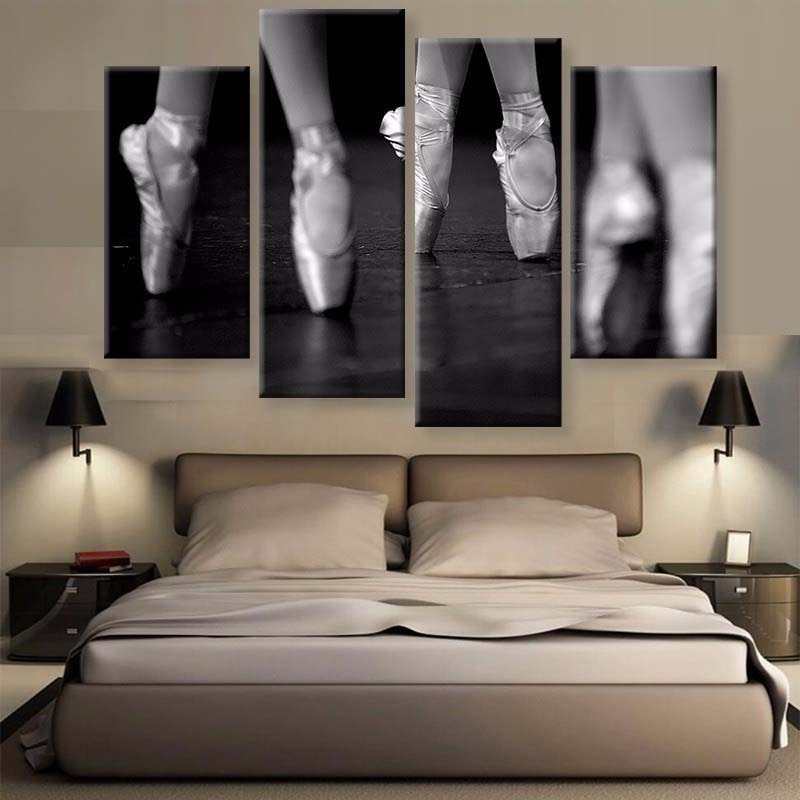 Elegante Tanz Ballett - Leinwand Wandkunst Gemälde