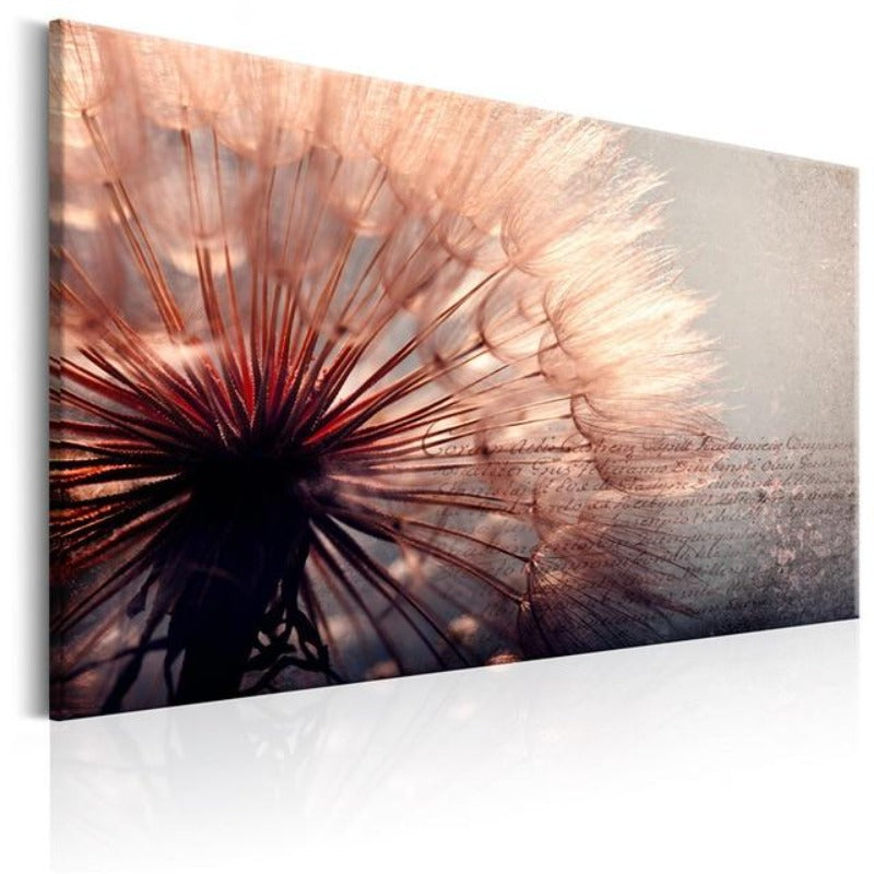 Schöne Löwenzahnblume - Leinwand Wandkunst Gemälde