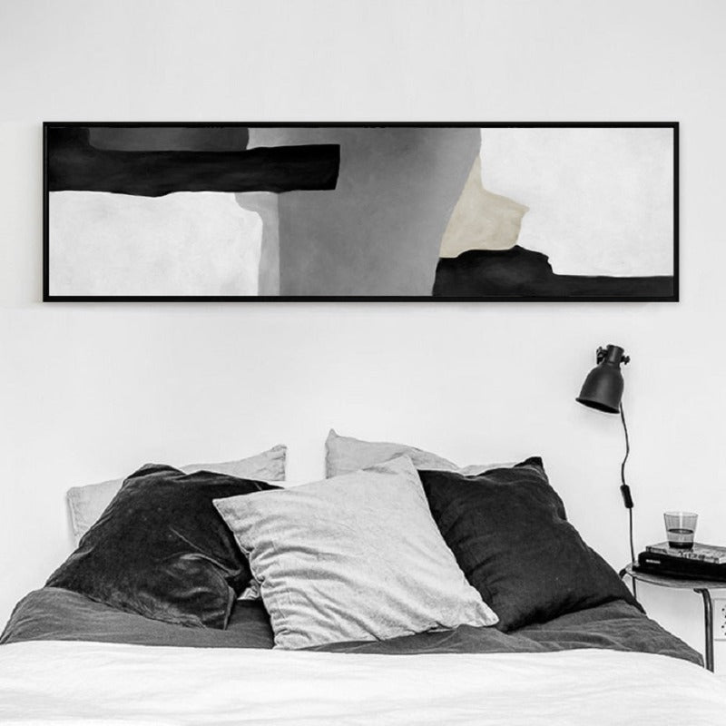 Grau in Schattierungen - Leinwand Wandkunst Gemälde