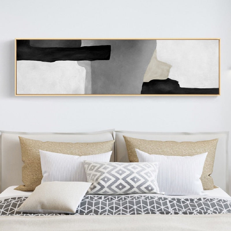 Grau in Schattierungen - Leinwand Wandkunst Gemälde