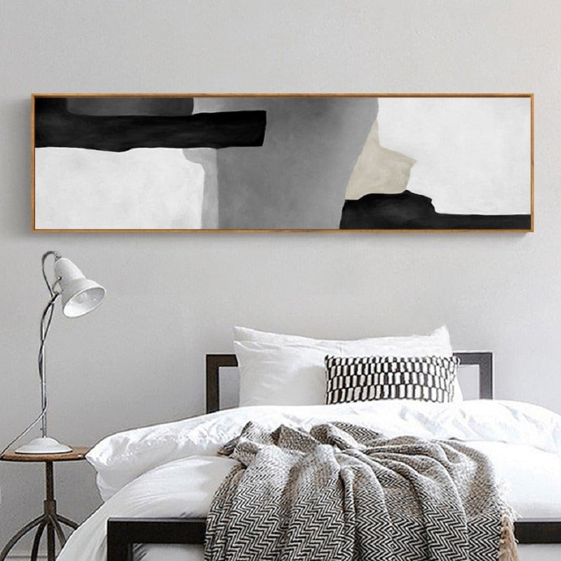 Grau in Schattierungen - Leinwand Wandkunst Gemälde