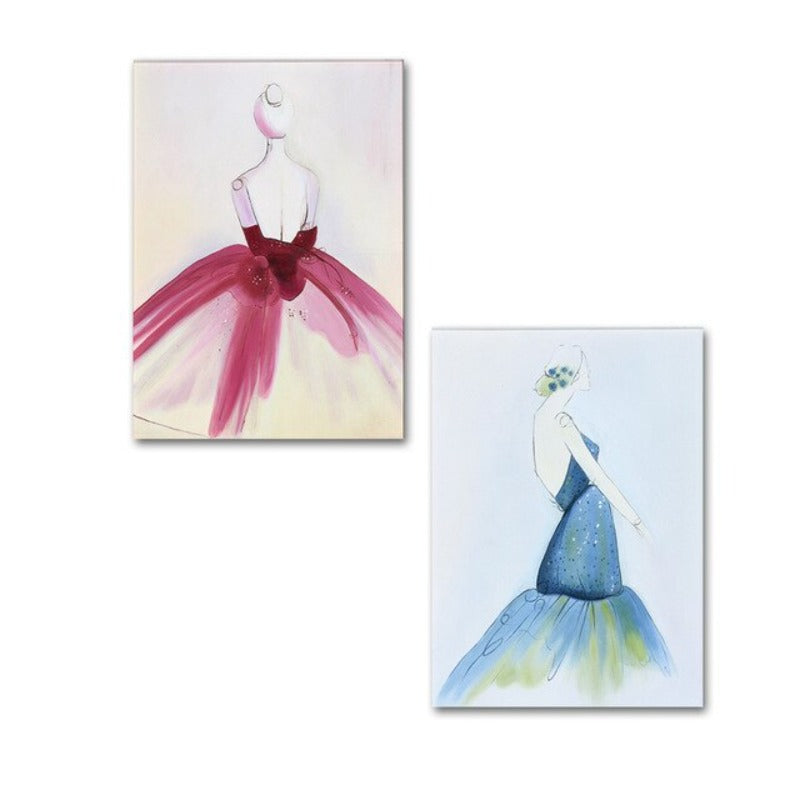 Aquarell-Wandbild „Schönes Kleid“ – Leinwandbild