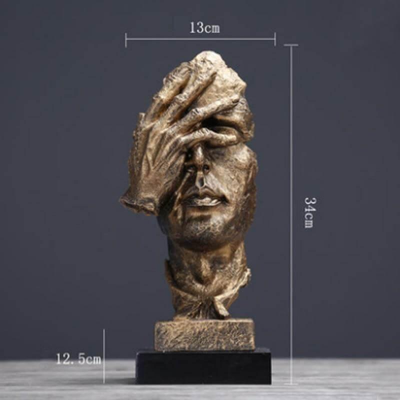 Silence Is Gold Miniatur Skulptur | Brehn
