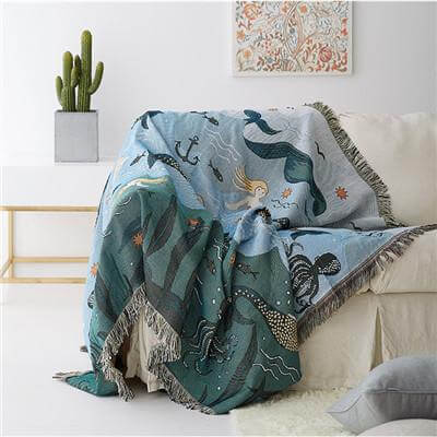 Meerjungfrau Gestrickte Nordische Decke | Brehn