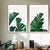 Grüne tropische Blätter - Leinwand Wandkunst Gemälde