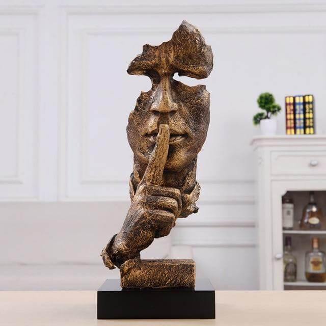 Silence Is Gold Miniatur Skulptur | Brehn