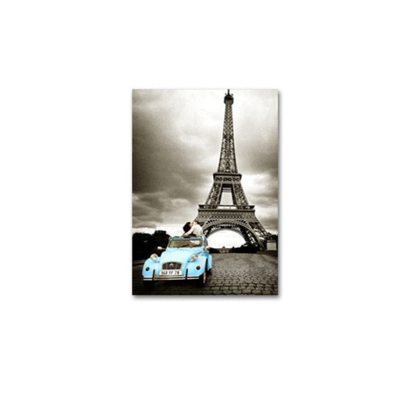 Car City Giraffe - Leinwand Wandkunst Malerei