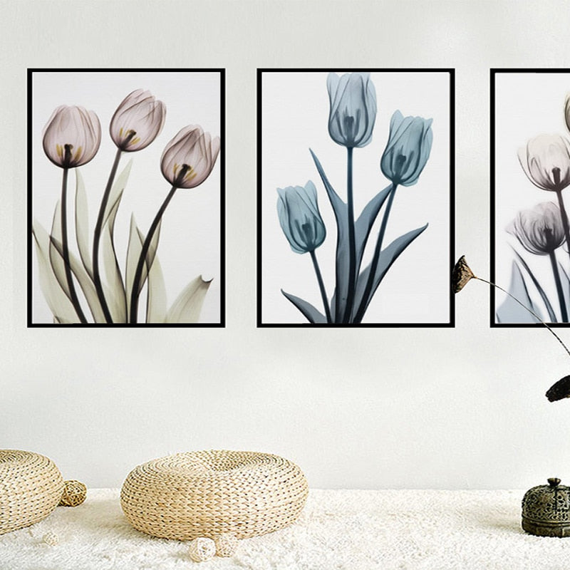 Moderne europäische Tulpe – Leinwandbild