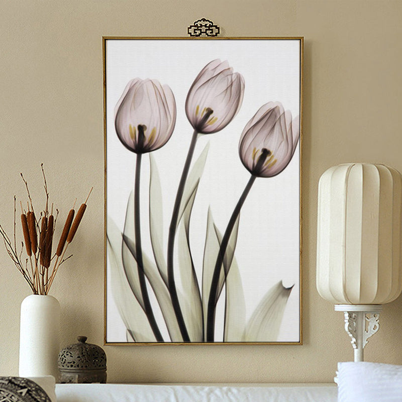 Moderne europäische Tulpe – Leinwandbild