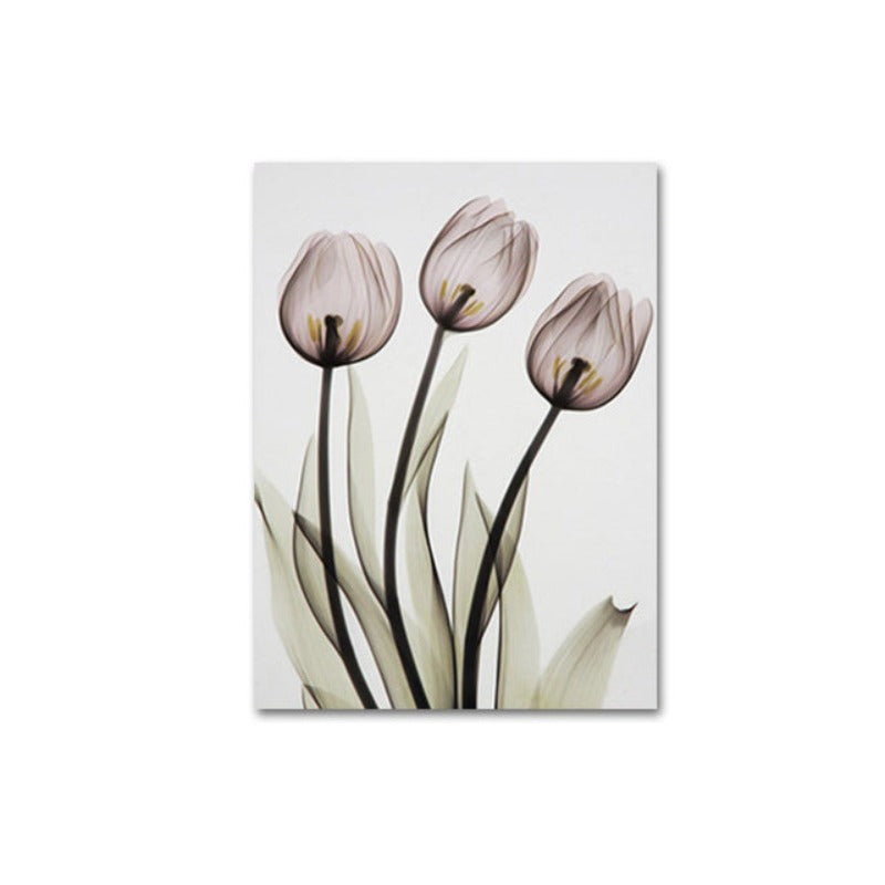Moderne europäische Tulpe – Leinwandbild