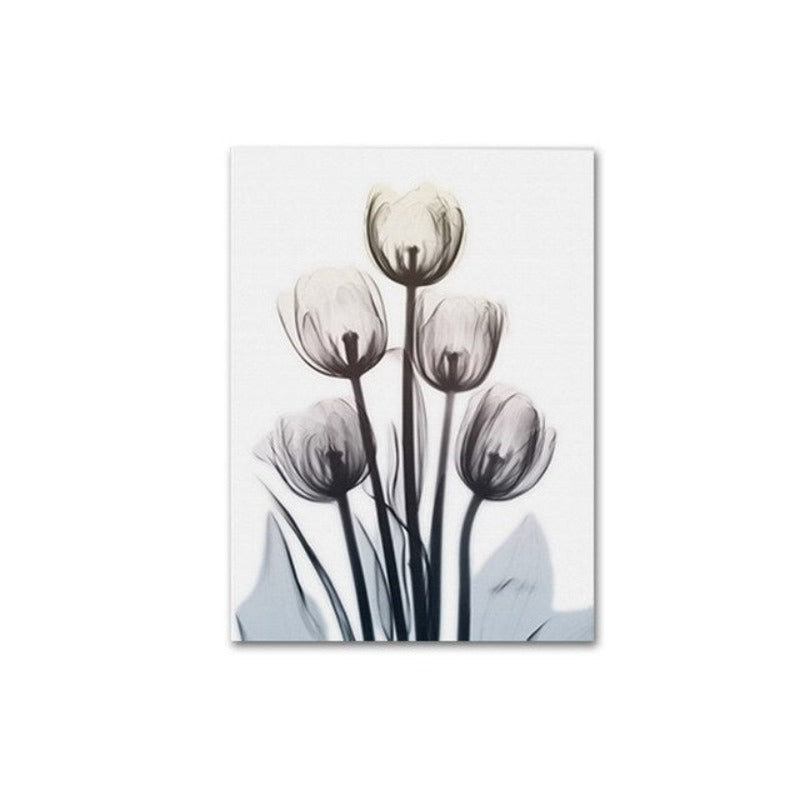 Moderne europäische Tulpe – Leinwandbild
