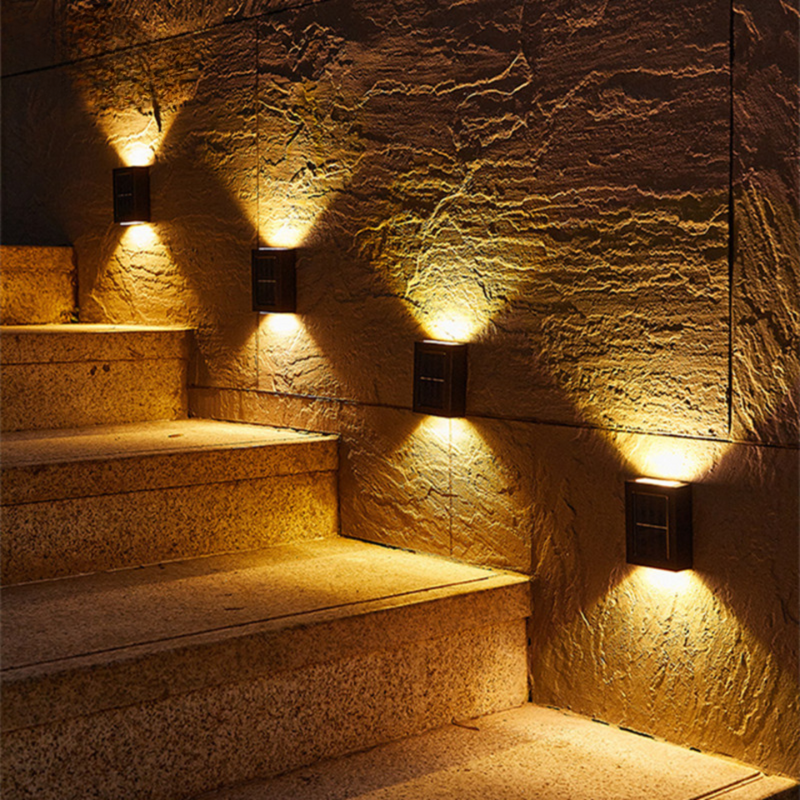 Brehn | LuxeSolar Elegante LED-Wandleuchte | Nachhaltige Sonnenenergie mit automatischem Betrieb