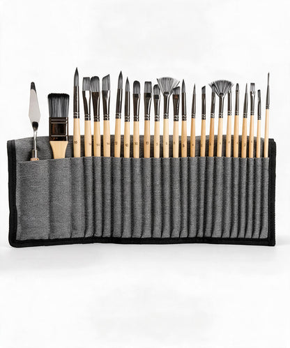 Professionelle Kunst Pinsel mit natürlichen Holzgriffen Satz