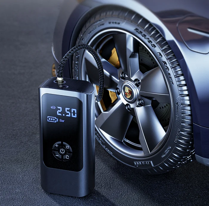 PowerPump Wireless Air Compressor – 150 PSI Reifenpumpe mit digitalem Display & LED | Brehn