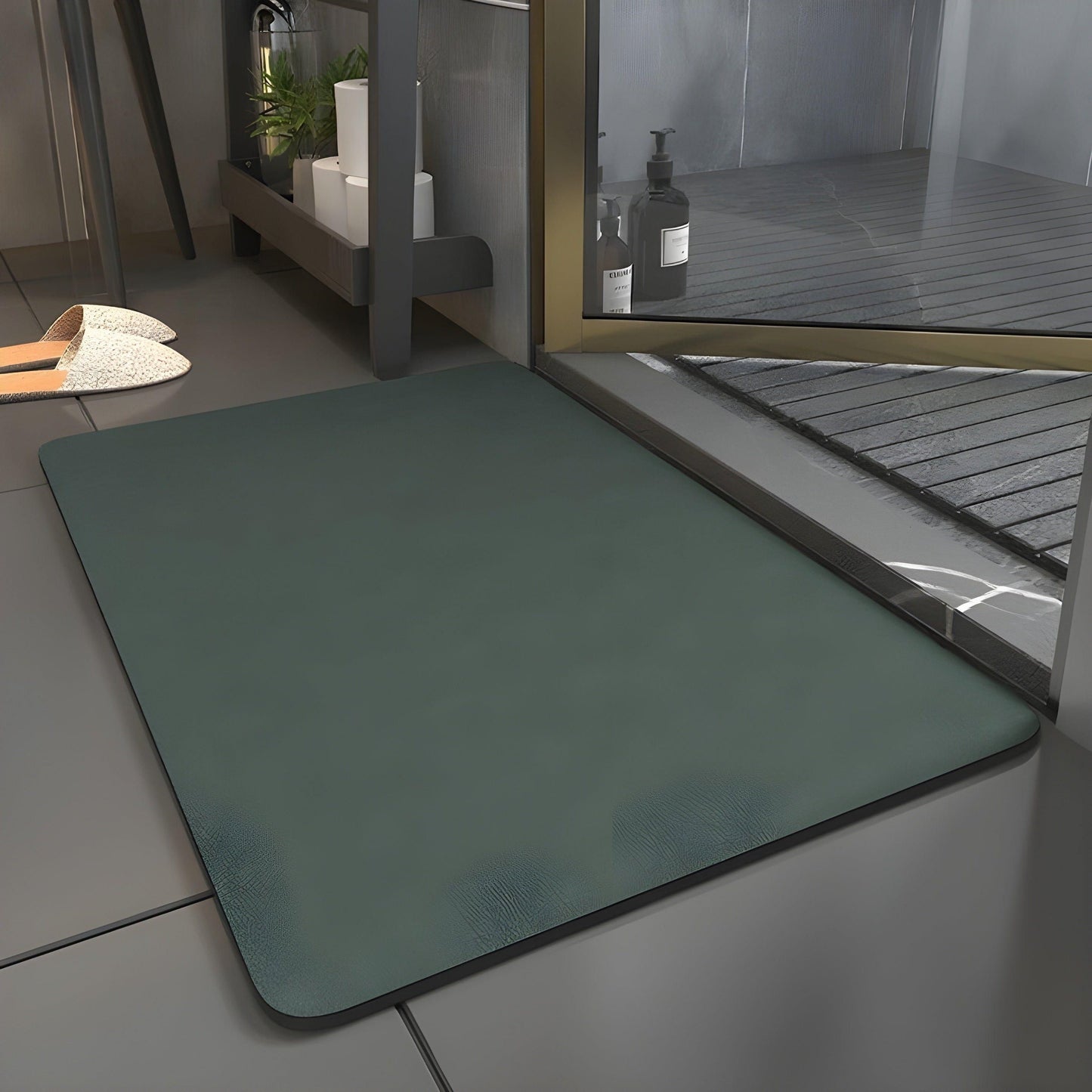 SlipShield Matte - Schnell trocknende rutschfeste Badematte | Brehn