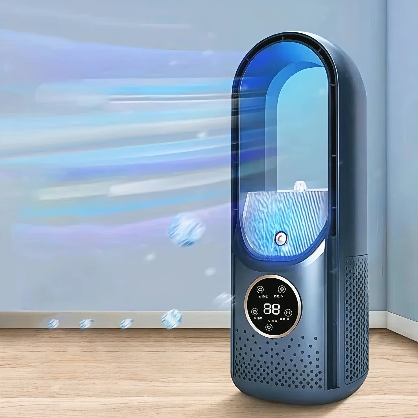 Luftkühler, tragbarer, leiser Ventilator ohne Rotorblätter