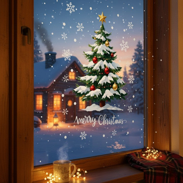 Brehn | Merry Glow 3D Weihnachtsbaum Aufkleber
