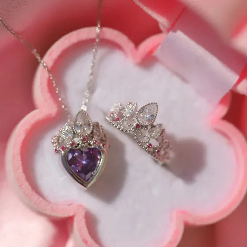Brehn | Rapunzel Krone inspirierte Halsketten und Ringe